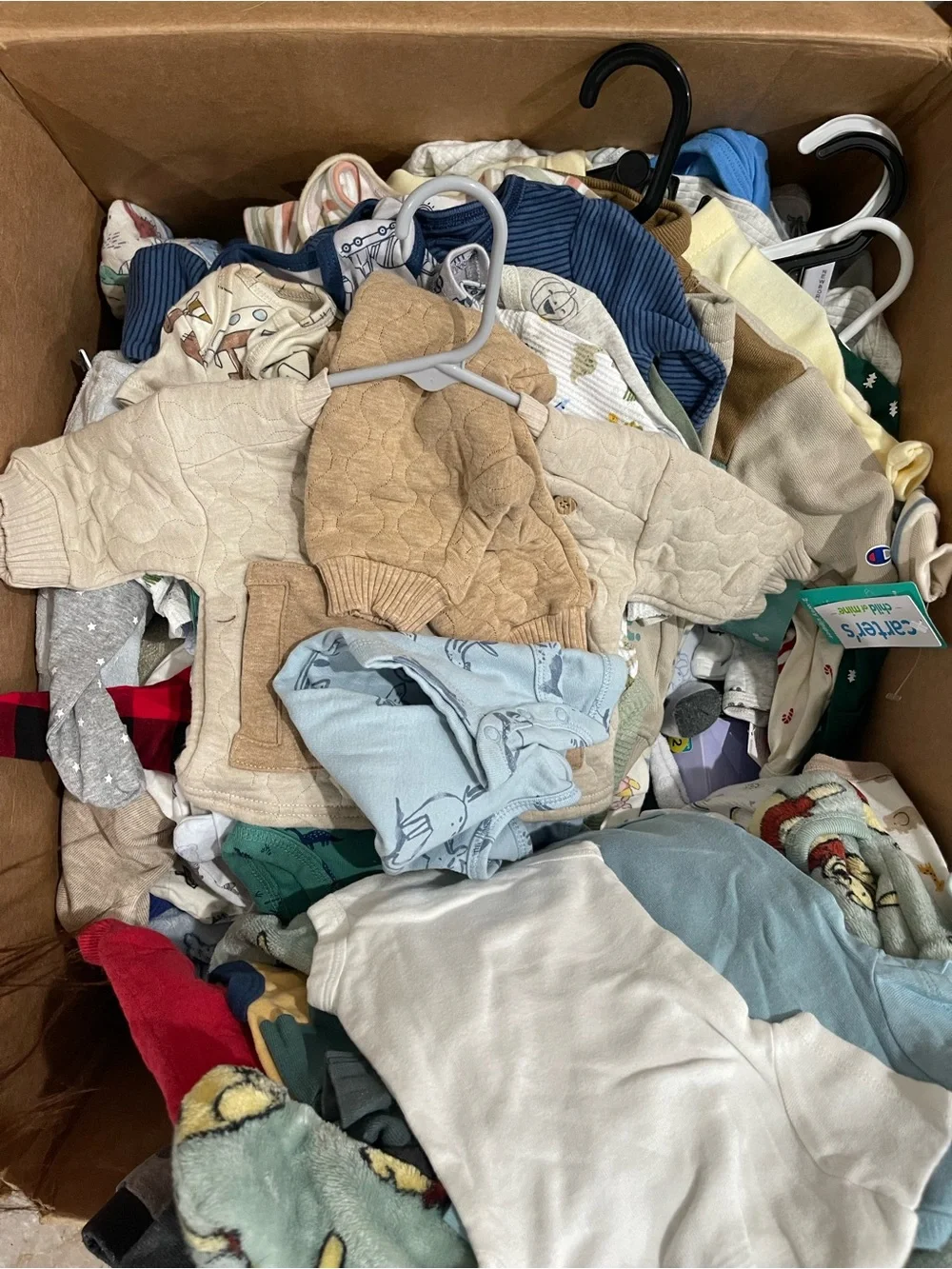Carter's Mixed Baby Undergarments and Sleepwear in White with Red Accent
